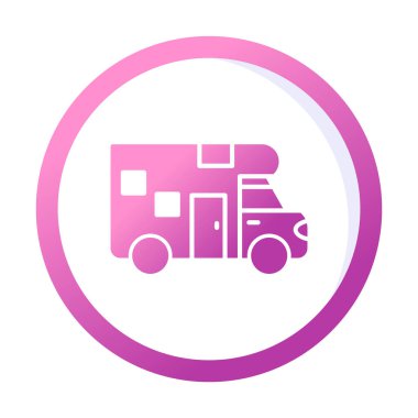 Van düz vektör simgesi