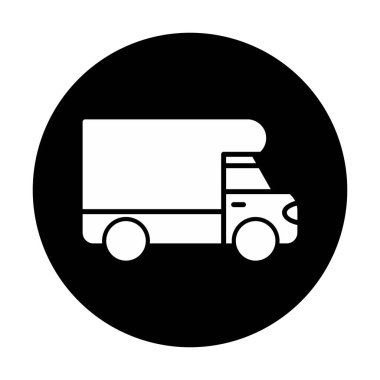 Van düz vektör simgesi