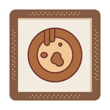 Kirli tabak simgesinin vektör çizimi