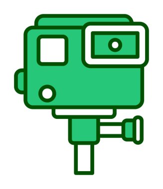 Eylem kamerası vektör illüstrasyonuName