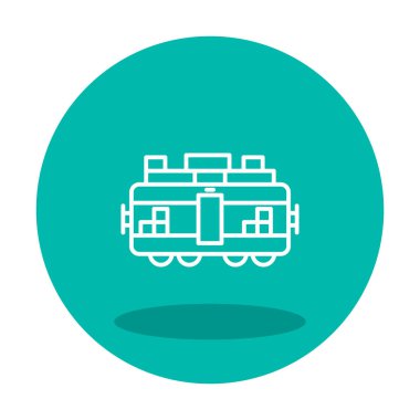 Tren kargosunun vektör çizimi