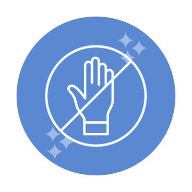 Web simgesine, vektör illüstrasyonuna dokunma