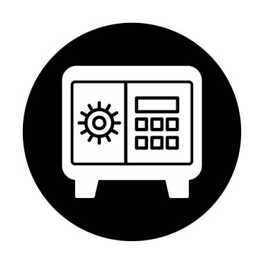 Güvenli kutu vektör çizimi tasarımı