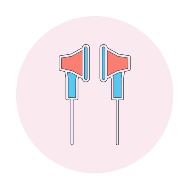 Kulaklık simge vektör çizim