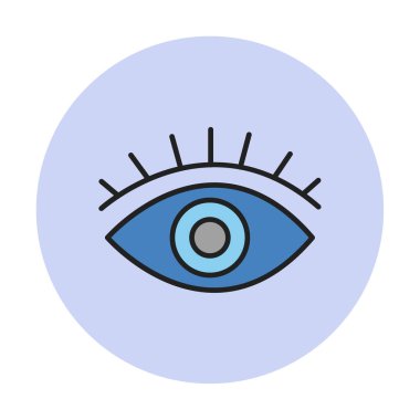 Göz simgesi, vektör illüstrasyon tasarımı 