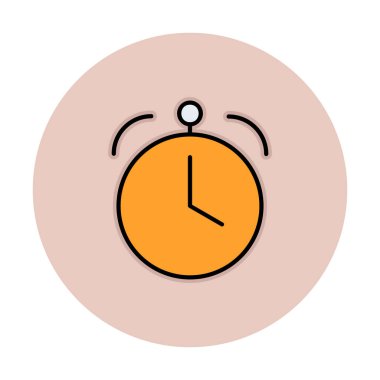 Saat, zamanlayıcı simgesi vektör çizimi 