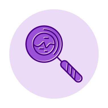 Büyüteç simgesi. vektör çizimi tasarımı