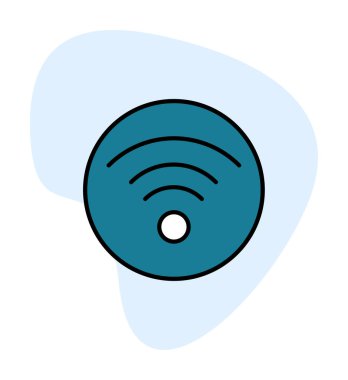 wifi simgesi, vektör illüstrasyonu basit tasarım