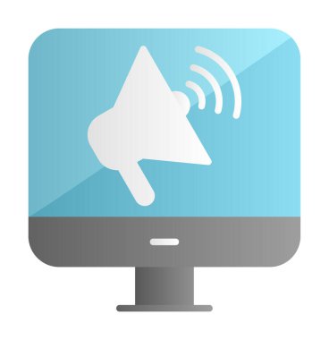 çevrimiçi pazarlama simgesi vektör illüstrasyonu 