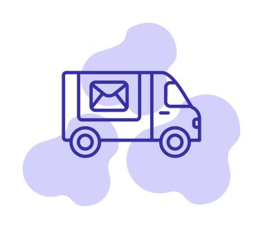 Postal Delivery vektör illüstrasyonuName