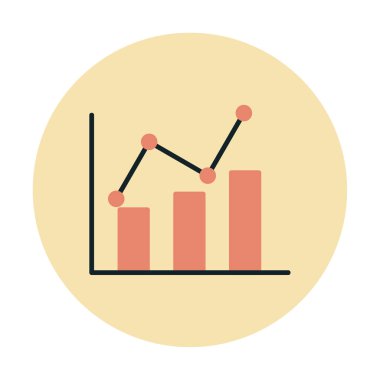 Grafik. Web simgesi basit illüstrasyon 