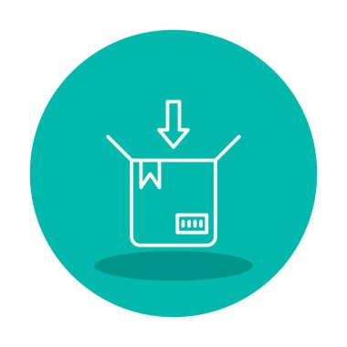 paket simgesi vektör illüstrasyonu