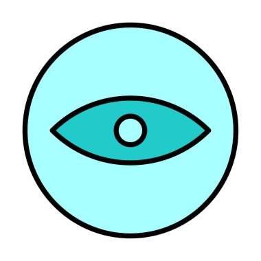 Göz simgesi, vektör illüstrasyon tasarımı 