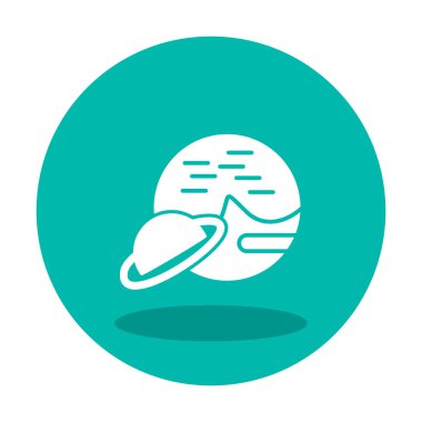 UFO simgesi vektör illüstrasyonu