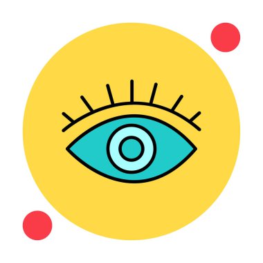 Göz simgesi, vektör illüstrasyon tasarımı 