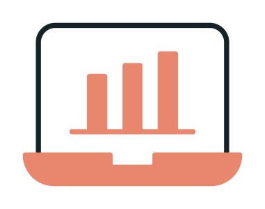 Stocks Analitik Modern Simgesinin vektör çizimi                   