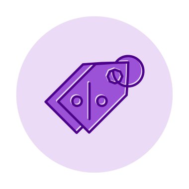 Etiket. Web simgesi basit illüstrasyon                