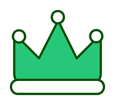 Taç vektör simgesi. Basit resimleme