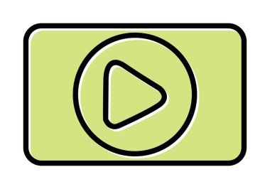 Oynatma düğmesi vektör çizimi