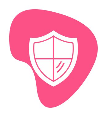 kalkan simgesi, vektör illüstrasyonu