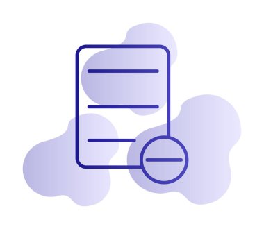 Substraction düz simge, vektör illüstrasyonu 