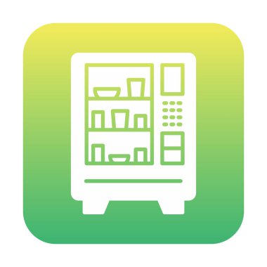 Otomat Web simgesi, vektör illüstrasyonu 