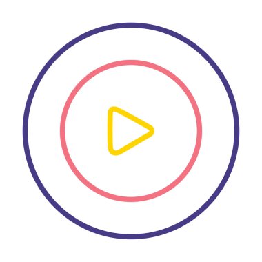 Oynatma düğmesi vektör çizimi