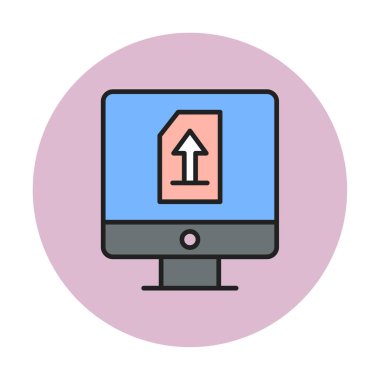 Simgeyi trendy düz tarzda yükle