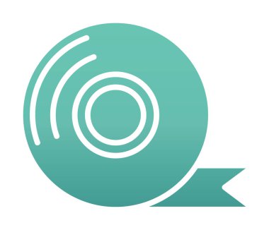 Yapışkan bant vektör düz simge tasarımı 