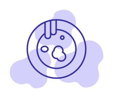 Kirli tabak simgesinin vektör çizimi