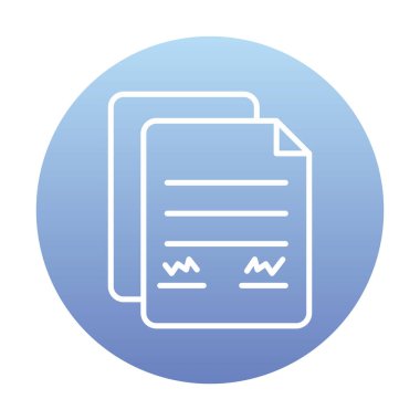 belge web simgesi vektör illüstrasyonu 