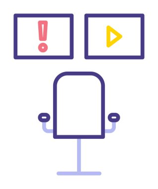 Veri İzleme Ağı simgesi, vektör illüstrasyonu