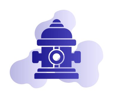 Modern yangın musluğu simgesinin vektör illüstrasyonu 