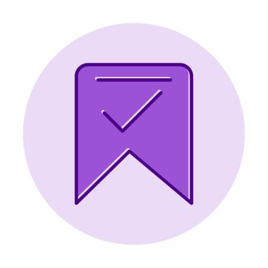 işaret simgesini işaretle, vektör illüstrasyonu basit tasarım