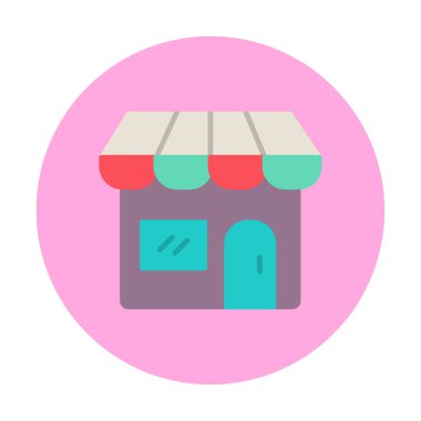 Dükkanı web simge vektör çizim