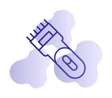 Basit Elektrik Shaver simgesi, vektör illüstrasyonu