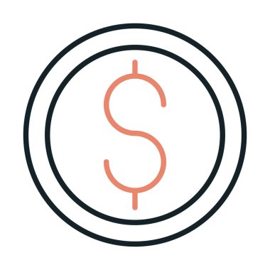 Dolar para simgesi, vektör illüstrasyonu