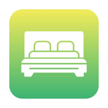 yastıklı yatak vektör simgesi modern basit tasarım