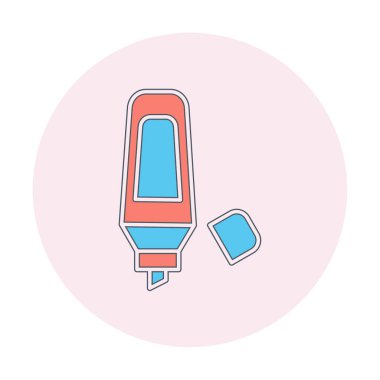 Vurgulama simgesi web basit illüstrasyon