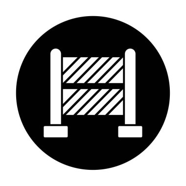 Bariyer. Web simgesi basit illüstrasyon