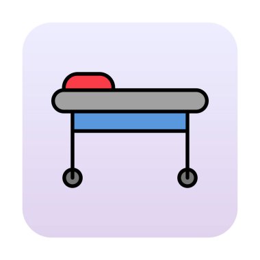 Sedye ağ simgesi, vektör illüstrasyonu