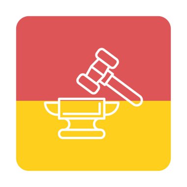 örs simgesi, vektör illüstrasyonu basit tasarım