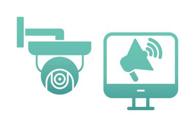 çevrimiçi pazarlama simgesi vektör illüstrasyonu 