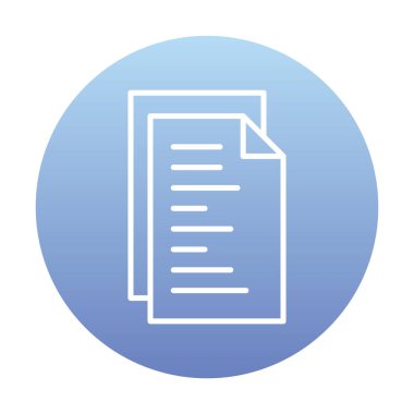 belge simgesi, vektör illüstrasyonu basit tasarım