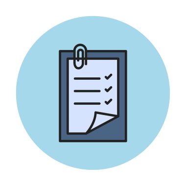 Notes web icon, vector illustration