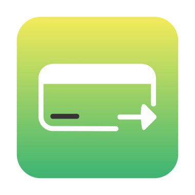 Kredi kartı ikonu vektör illüstrasyonu