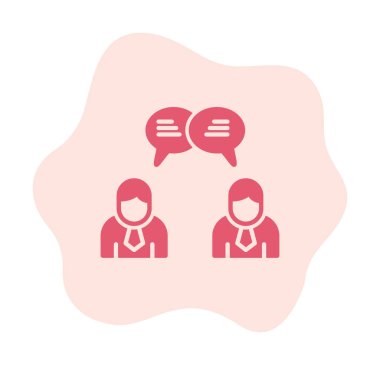 Kullanıcılar iletişim konsepti vektör illüstrasyonunu sohbet