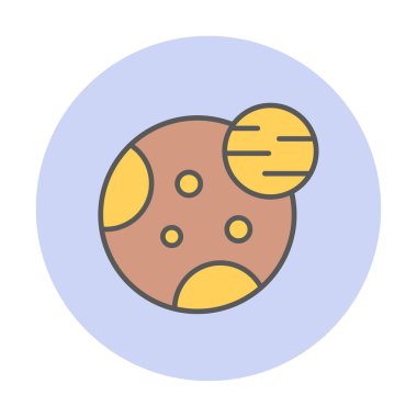 Gezegenler simgesi, vektör illüstrasyonu