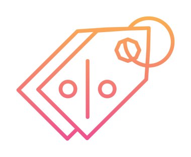 Etiket. Web simgesi basit illüstrasyon                