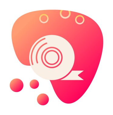 Yapışkan bant vektör düz simge tasarımı 